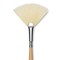 Escoda Clasico Chungking White Bristle Brush - Fan, Long Handle, Size 4